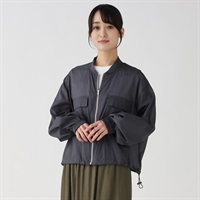 【通】シロマ　カーキブルゾン　シアー　チュール シロマ カーキブルゾン シアー チュール