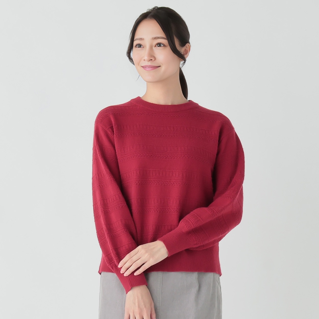 【美品】ボーダー　ニット 編地ボーダーニット レディス ESSEME(エシーム) 695103 | イオン