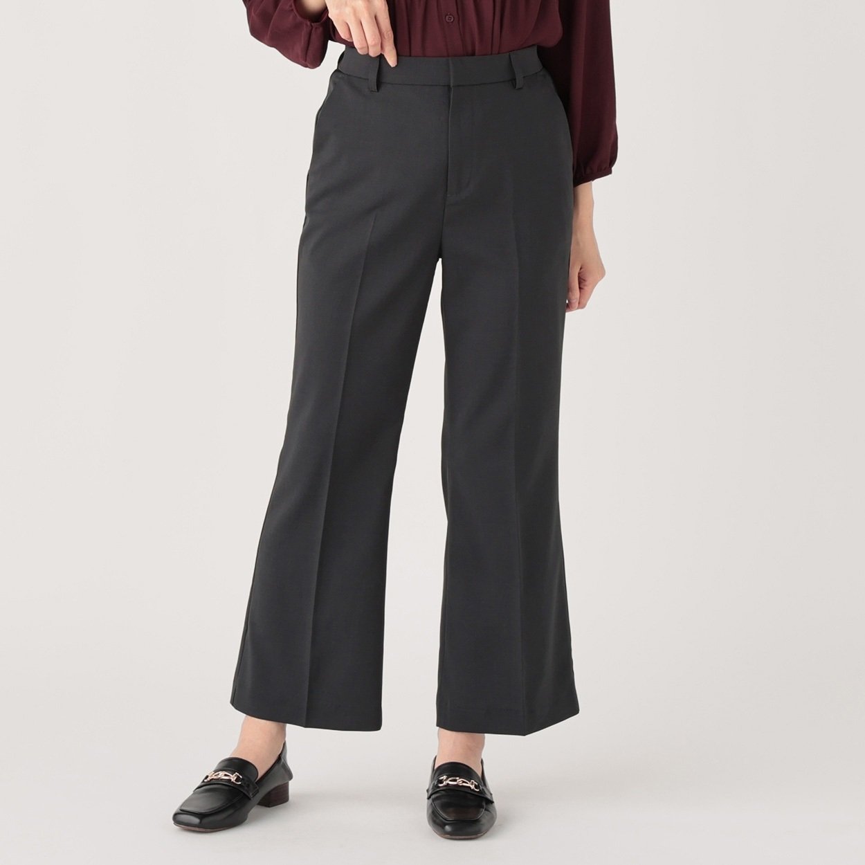 STYLEDELIストレッチセミフレアパンツ新品 スタイルデリ STYLE DELI 【Made in JAPAN】ストレッチ