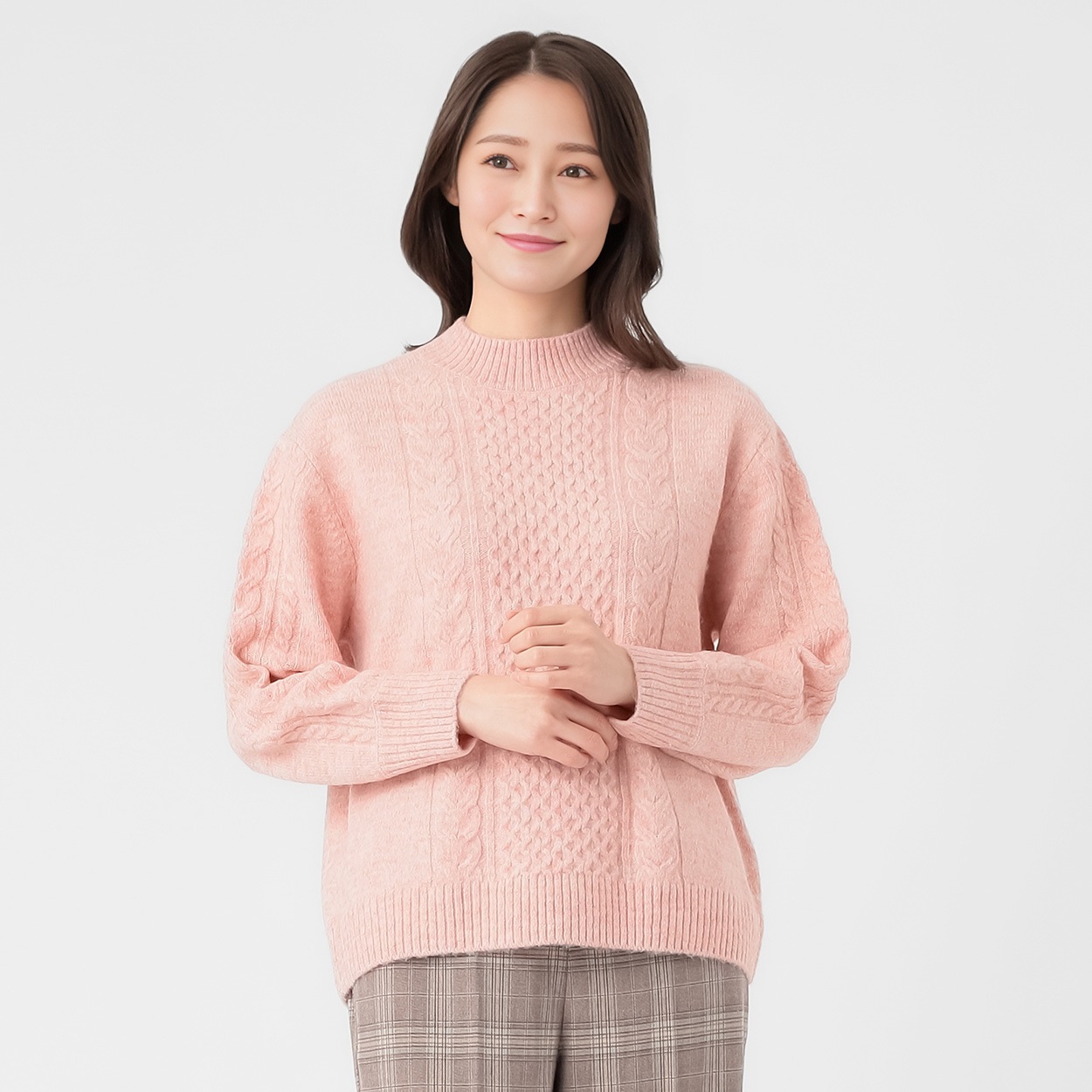 ハイネックケーブルニット レディス ESSEME(エシーム) 691045 | イオン