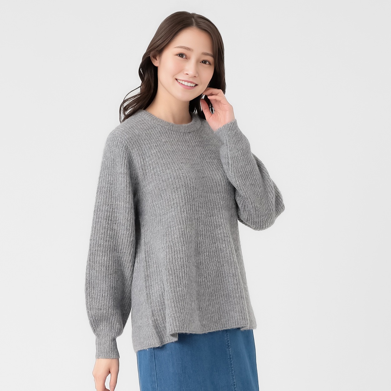 畦ペプラムニット レディス ESSEME(エシーム) 691046 | イオンスタイル