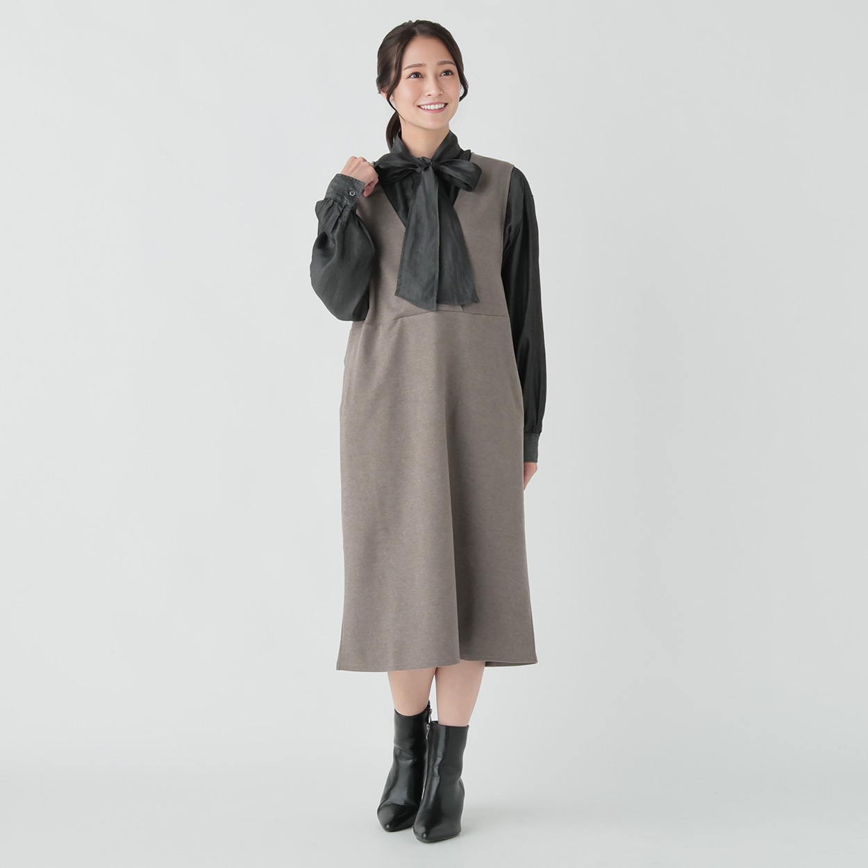 起毛カシュクールジャンスカ レディス ESSEME(エシーム) 5383533