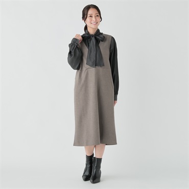 qpvn7 ✨】❤️ダイアグラム ✨サイズ36✨秋物ワンピース qpvn7