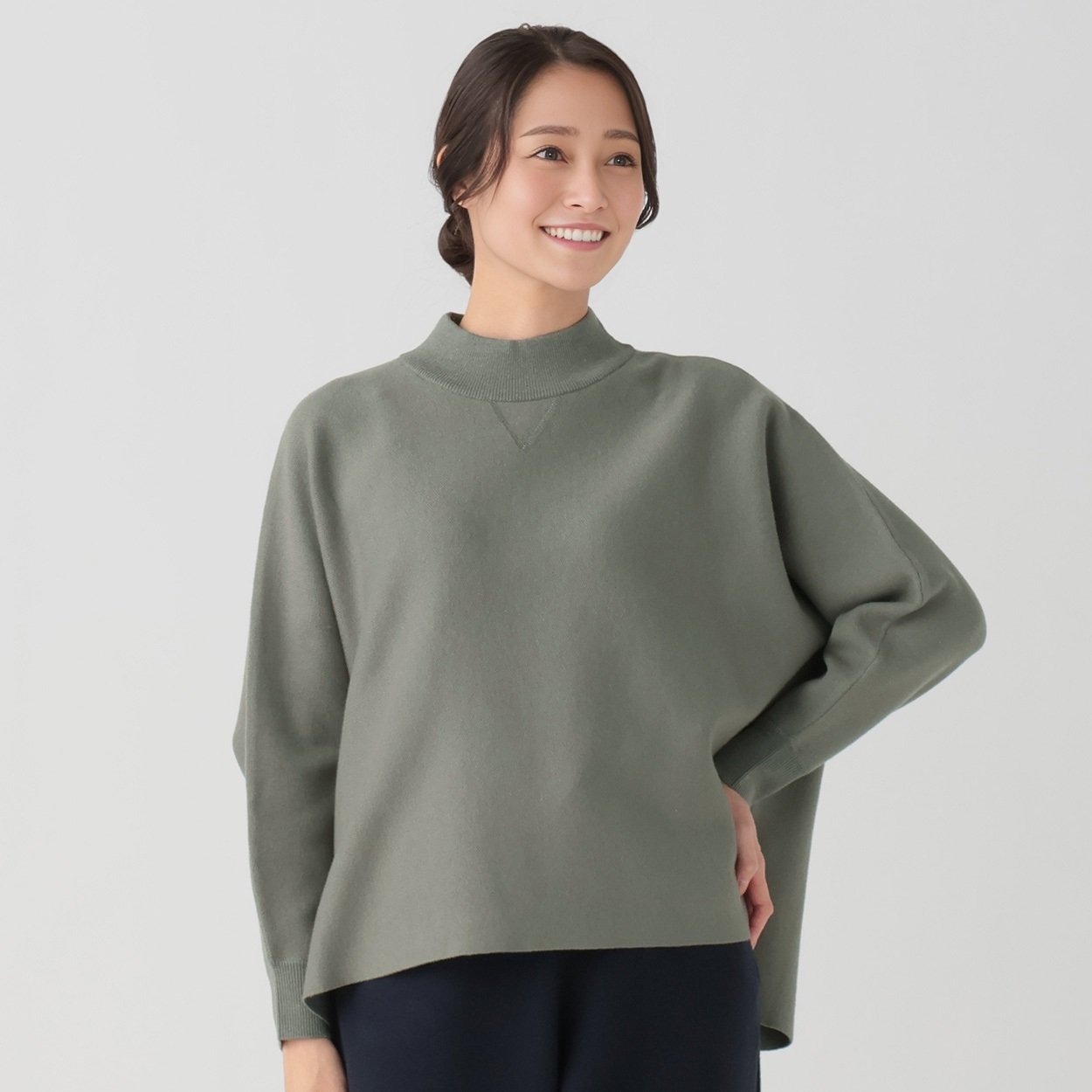 ESSEME×藤本美貴さんコラボ ハイネックドルマンニット レディス ESSEME