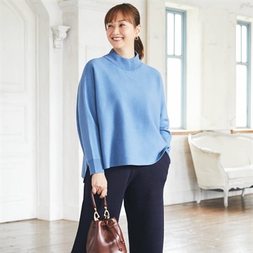 ESSEME×藤本美貴さんコラボ ハイネックドルマンニット レディス ESSEME