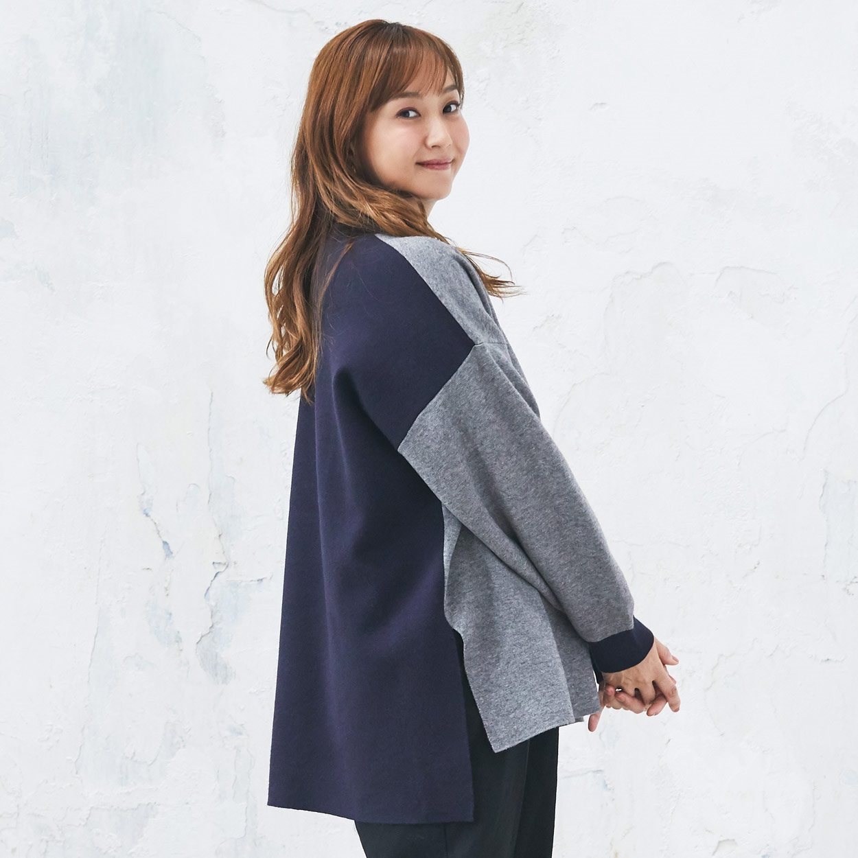 ♡さま専用 ESSEME×藤本美貴さんコラボ 配色ボクシーチュニック レディス ESSEME