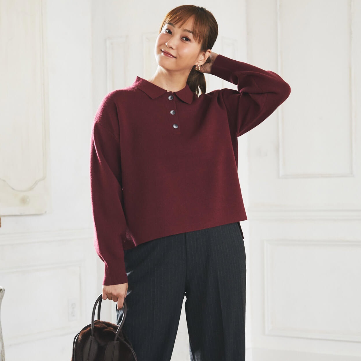 furemuページ アステリズム刺繍ニットプルオーバー | axes femme online shop