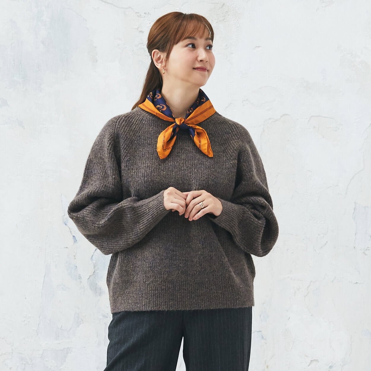 gr♡さま　専用です ESSEME×藤本美貴さんコラボ ファンシーヤーン畦ゆるニット レディス