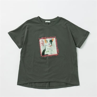 アートキャットTシャツ レディス ESSEME(エシーム) 050014J