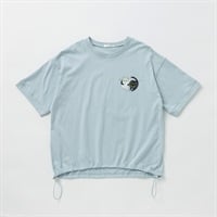 ツインキャッツ裾ドロストTシャツ レディス ESSEME(エシーム) 350015J(ウスアオ-M)