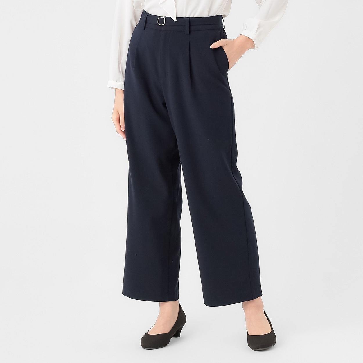 ストレッチワイドパンツ レディス ESSEME(エシーム) 5385513 | イオン