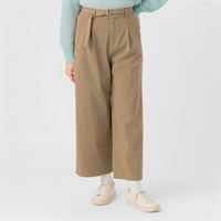 ベルト付ストレッチワイドパンツ レディス ESSEME(エシーム) 391841(チャ-M)