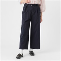 ベルト付ストレッチワイドパンツ レディス ESSEME(エシーム) 391841(コイアオ-M)