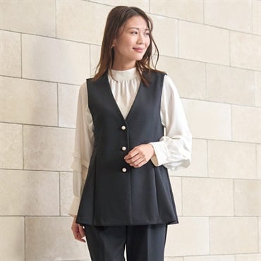 ブラウン系 ボタン付きベスト 45サイズ ブラウン系 ボタン付きベスト 45サイズ