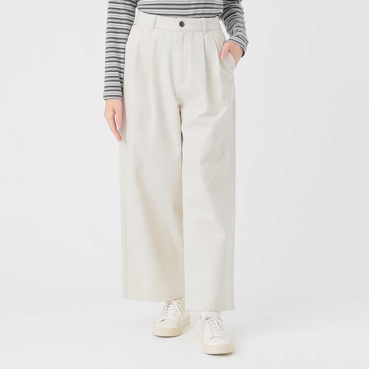 ちーゃん品 ツイルタックワイドパンツ レディス ESSEME(エシーム) 391815 | イオン