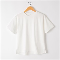 オーガニックコットン半袖Tシャツ レディス ESSEME(エシーム)(シロ-M)