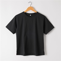 オーガニックコットン半袖Tシャツ レディス ESSEME(エシーム)(クロ-M)