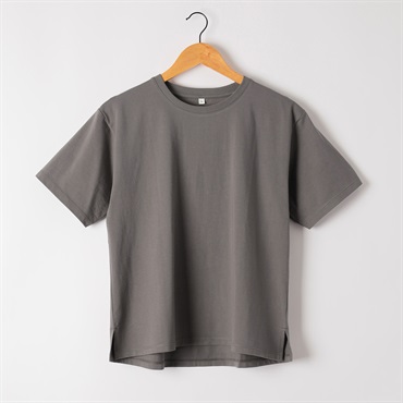 オーガニックコットン半袖Tシャツ レディス ESSEME(エシーム)(チャコ－ルグレ－-M)