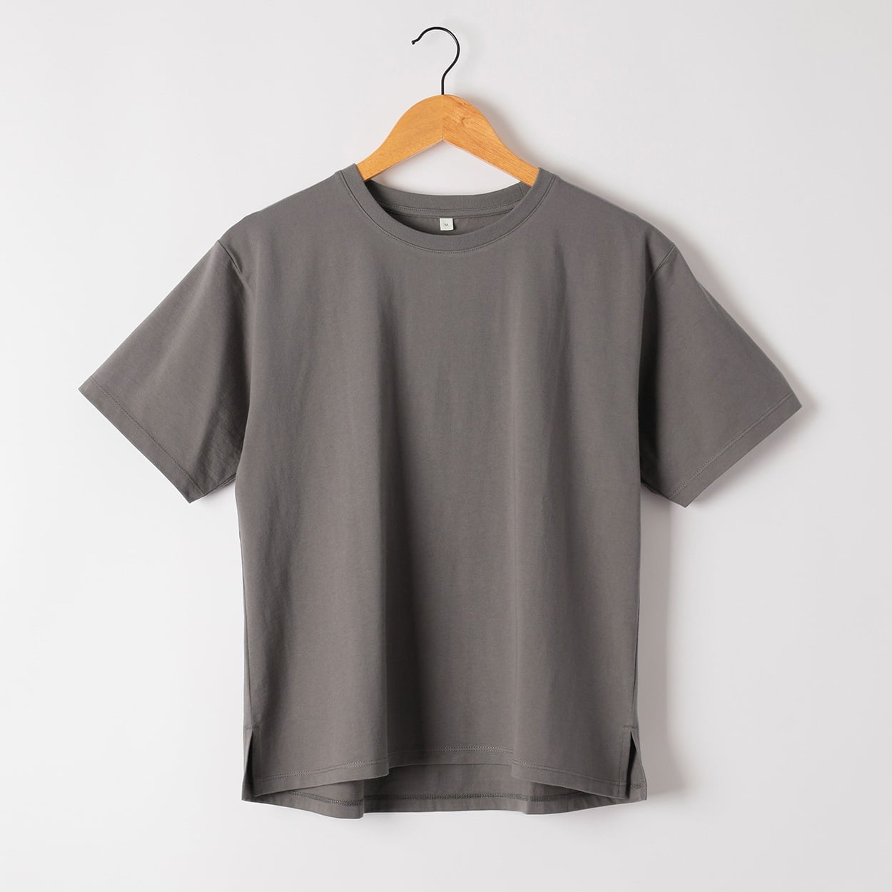 オーガニックコットン半袖Tシャツ レディス ESSEME(エシーム)(チャコ－ルグレ－-M)