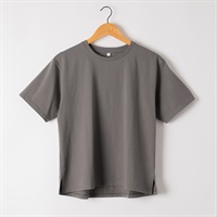 オーガニックコットン半袖Tシャツ レディス ESSEME(エシーム)(チャコ－ルグレ－-M)