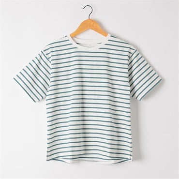オーガニックコットン半袖Tシャツ レディス ESSEME(エシーム)(Ａミドリ-M)