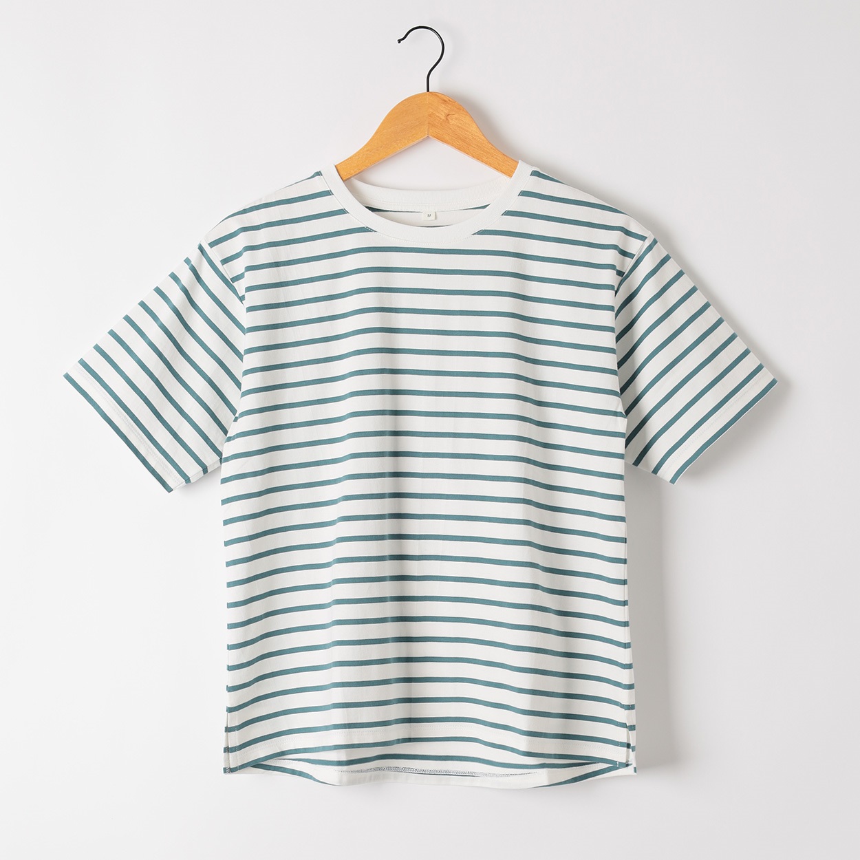 オーガニックコットン半袖Tシャツ レディス ESSEME(エシーム)(Ａミドリ-L)