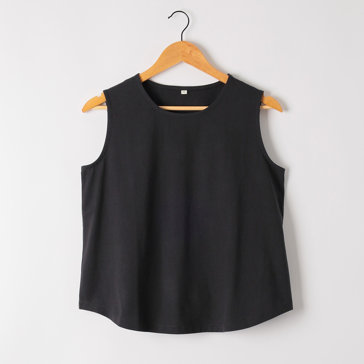 オーガニックコットンノースリーブ レディス ESSEME(エシーム)(クロ-XL)