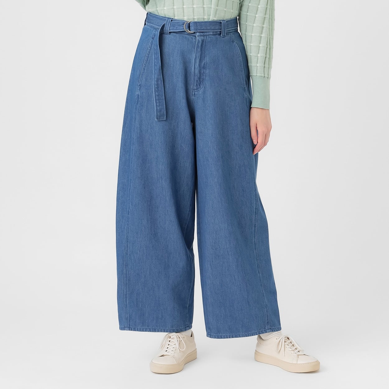切替デニムワイドパンツ レディス ESSEME(エシーム) 391819 | イオン