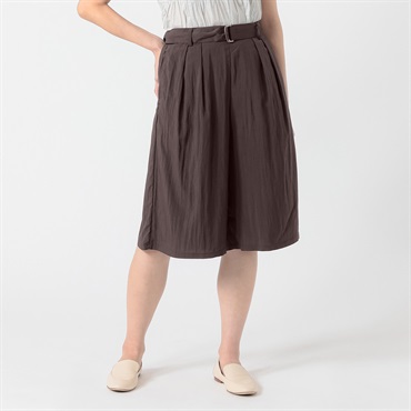 ひんやりワッシャーバミューダパンツ レディス ESSEME(エシーム) 391853(コイチャ-M)