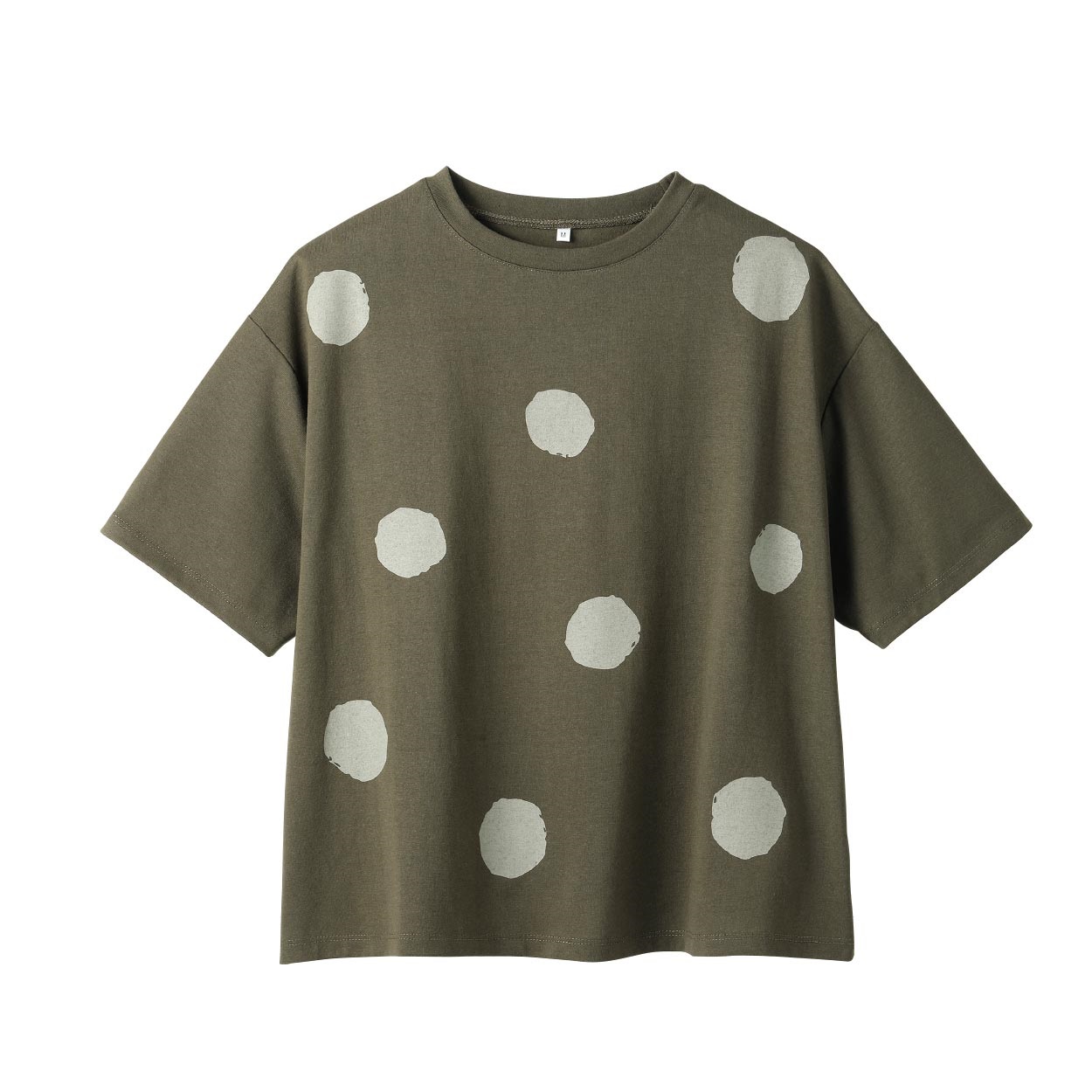 手書き風ドットプリントゆるTシャツ レディス Merrish Days(メリッシュデイズ) DA261HY327(コイミドリ-XL)