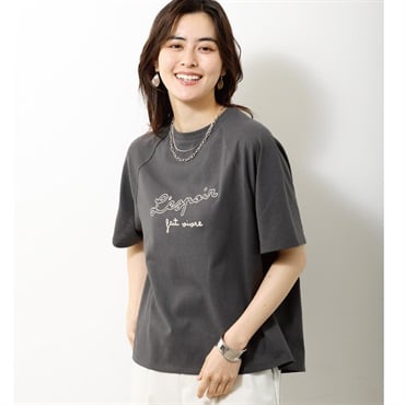 チェーン刺繍ラグランTシャツ レディス Merrish Days(メリッシュデイズ)  DA261HY328