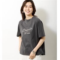 チェーン刺繍ラグランTシャツ レディス Merrish Days(メリッシュデイズ)  DA261HY328(チャコ－ルグレ－-M)
