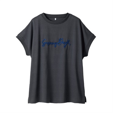 コード刺繍Tシャツ レディス Merrish Days(メリッシュ デイズ) DA261HY345(チャコ－ルグレ－-M)