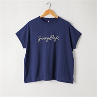 コード刺繍Tシャツ レディス Merrish Days(メリッシュ デイズ) DA261HY345(アオ-M)