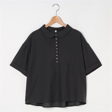 多ボタンちび襟シャツ レディス Merrish Days(メリッシュデイズ)  DA261LJ339(チャコ－ルグレ－-M)