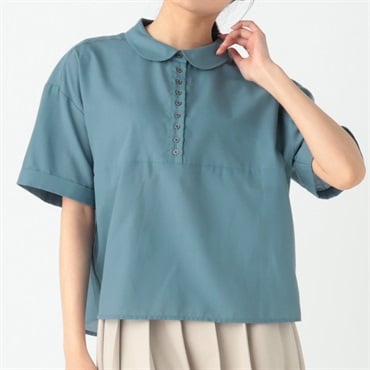 多ボタンちび襟シャツ レディス Merrish Days(メリッシュデイズ)  DA261LJ339