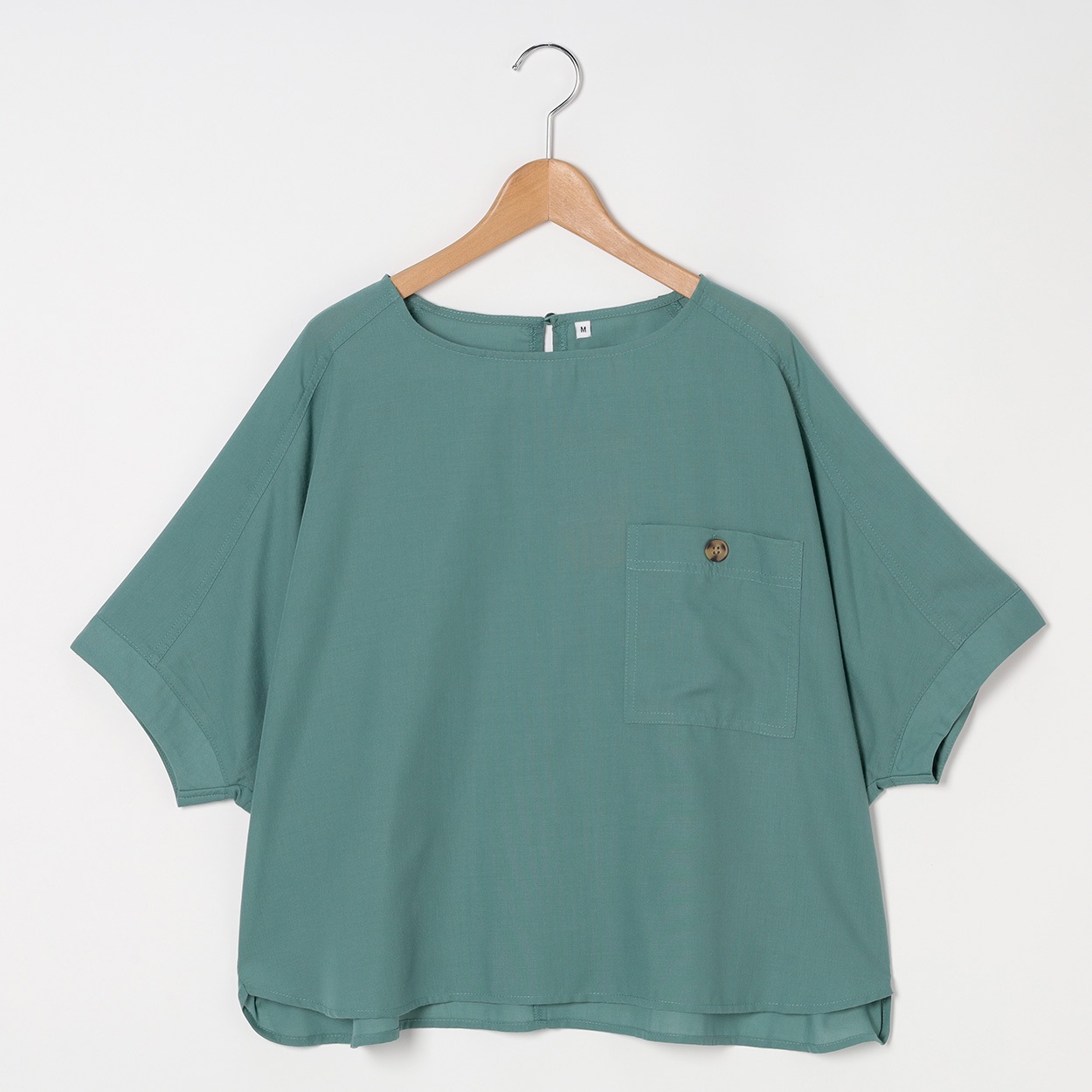 ポケ付ドルマンTブラウス レディス Merrish Days(メリッシュデイズ)  DA261LJ340(ミドリ-M)