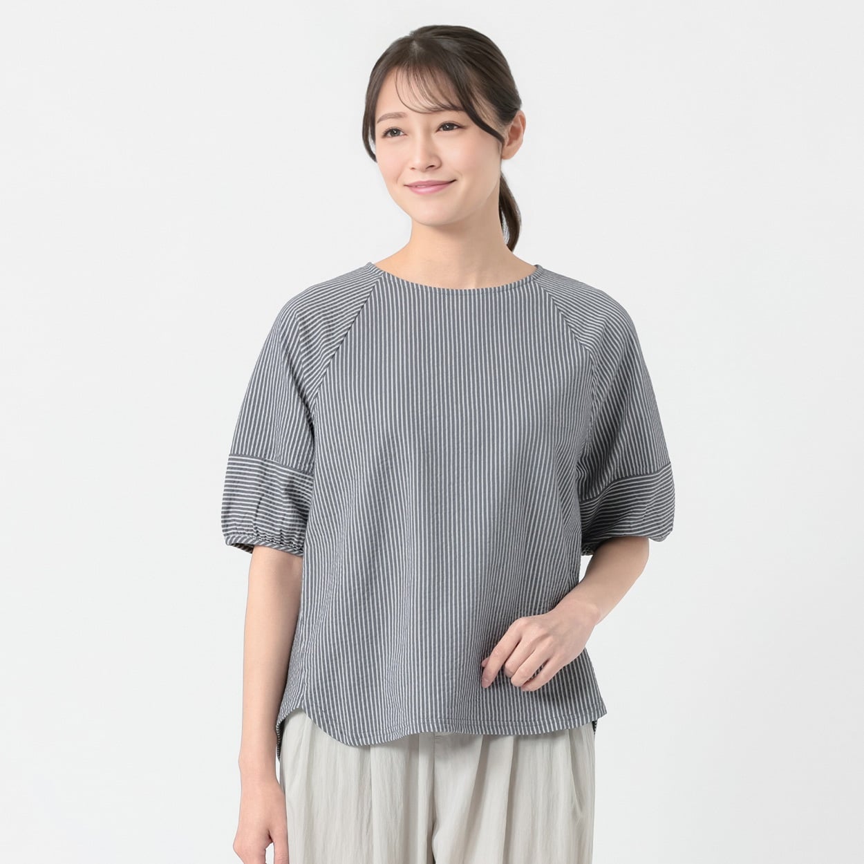 サッカーランタンスリーブプルオーバー レディス ESSEME(エシーム) AE261HY346(チャコ－ルグレ－-XL)