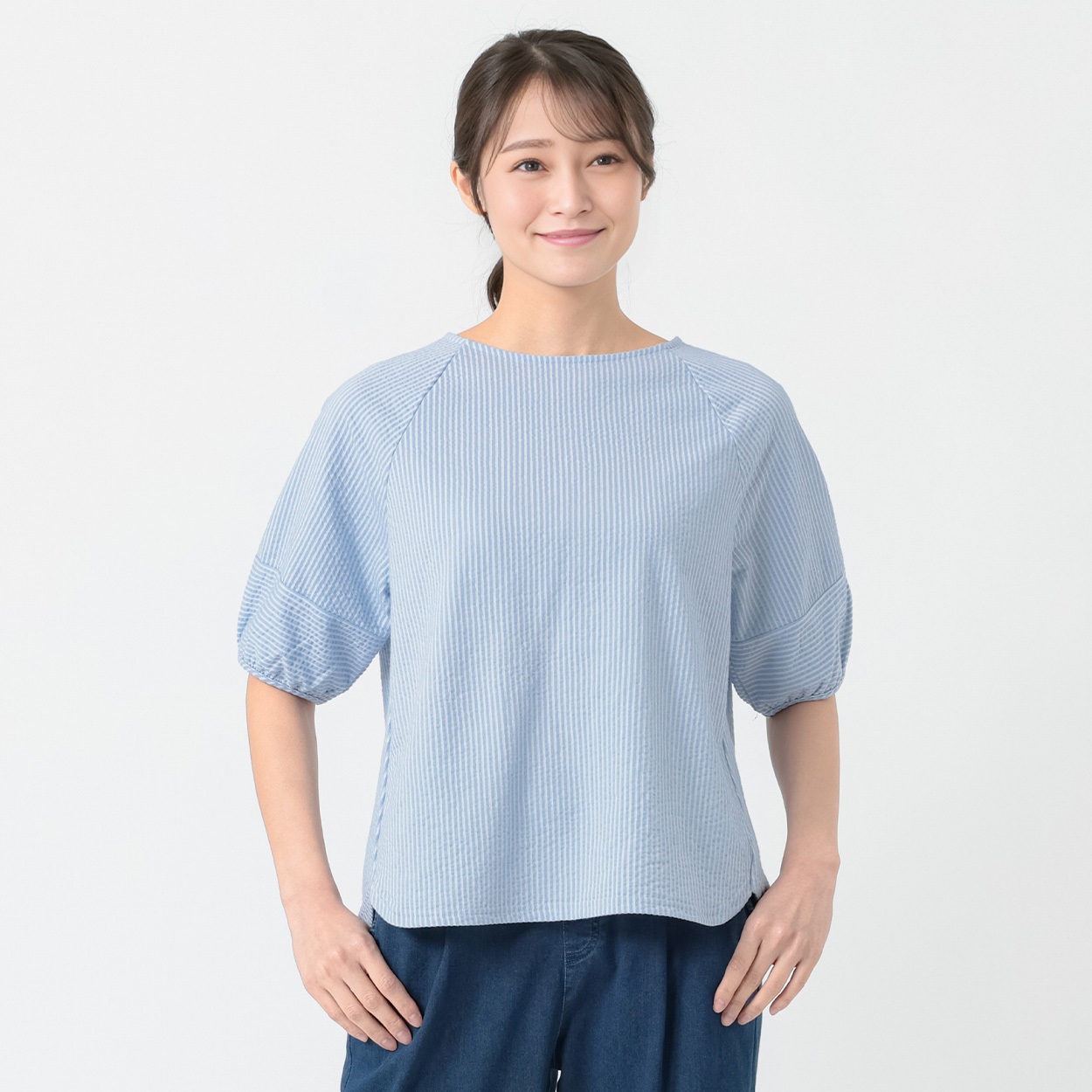 トップス Esan サッカーランタンスリーブプルオーバー レディス ESSEME(エシーム