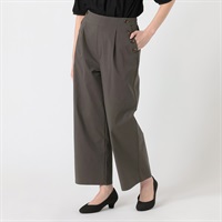 麻入りスラブストレッチパンツ レディス ESSEME(エシーム) 391857(チャコ－ルグレ－-M)
