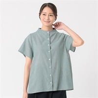 シングルガーゼボトルネックシャツ レディス ESSEME(エシーム) 71223-6E(ミドリ-M)