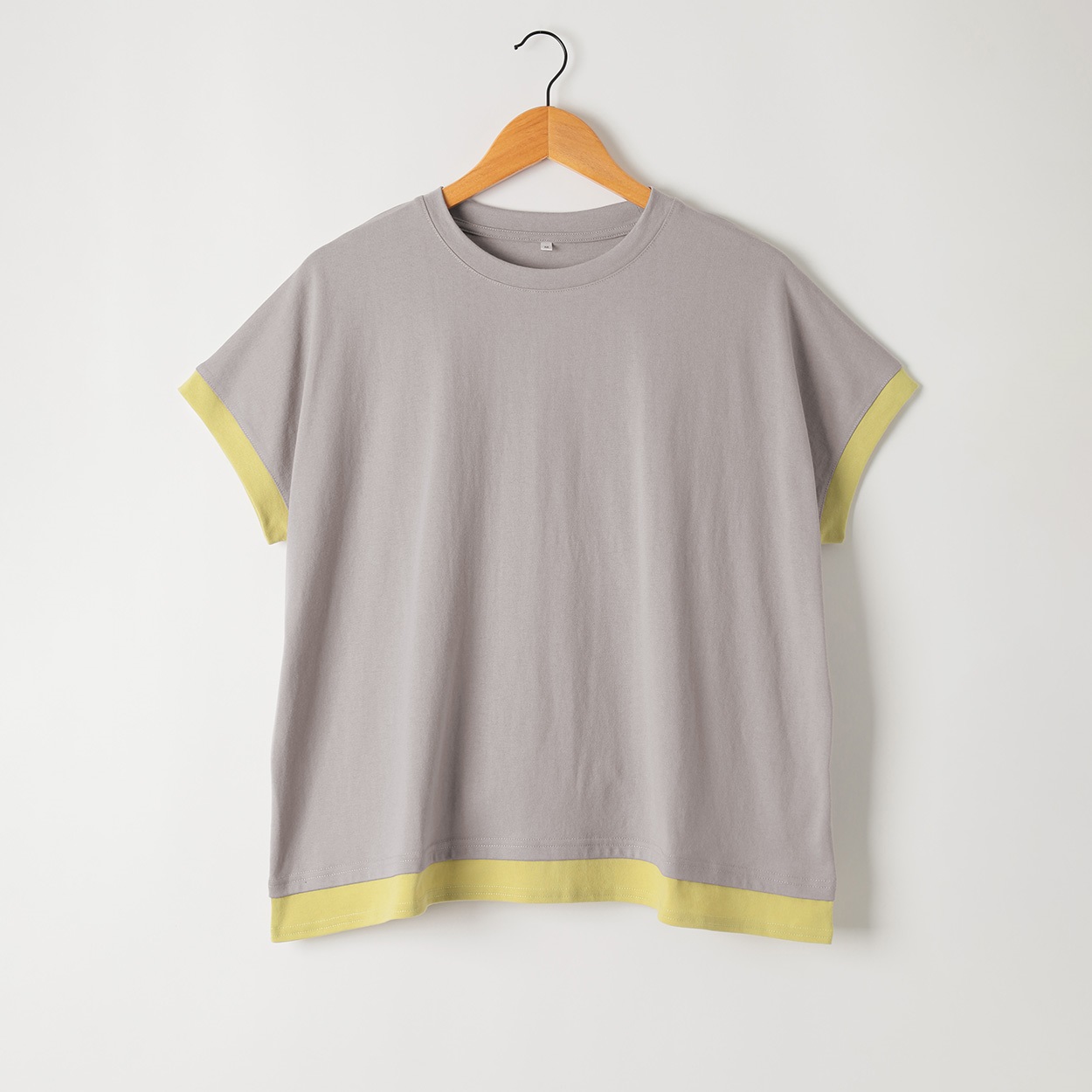 カラー配色Tシャツ レディス Merrish Days(メリッシュ デイズ) DA261HY348(ウスチャ-L)