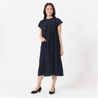 ドットドビー切替ワンピース レディス ESSEME(エシーム) 588-5643-26(ブルー-M)