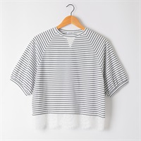 裾レースレイヤー風カットソー レディス ESSEME(エシーム) 363155(Ａシロ-M)