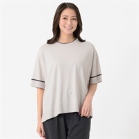 袖配色ボクシーニット レディス ESSEME(エシーム) 691071(ウスクロ-M)