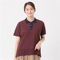 配色ポロニット レディス ESSEME(エシーム) 691552(コイアカ-M)