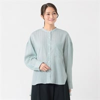シアーオーバーサイズシャツ レディス ESSEME(エシーム) ESM26W034-MK(ウスアオ-M)