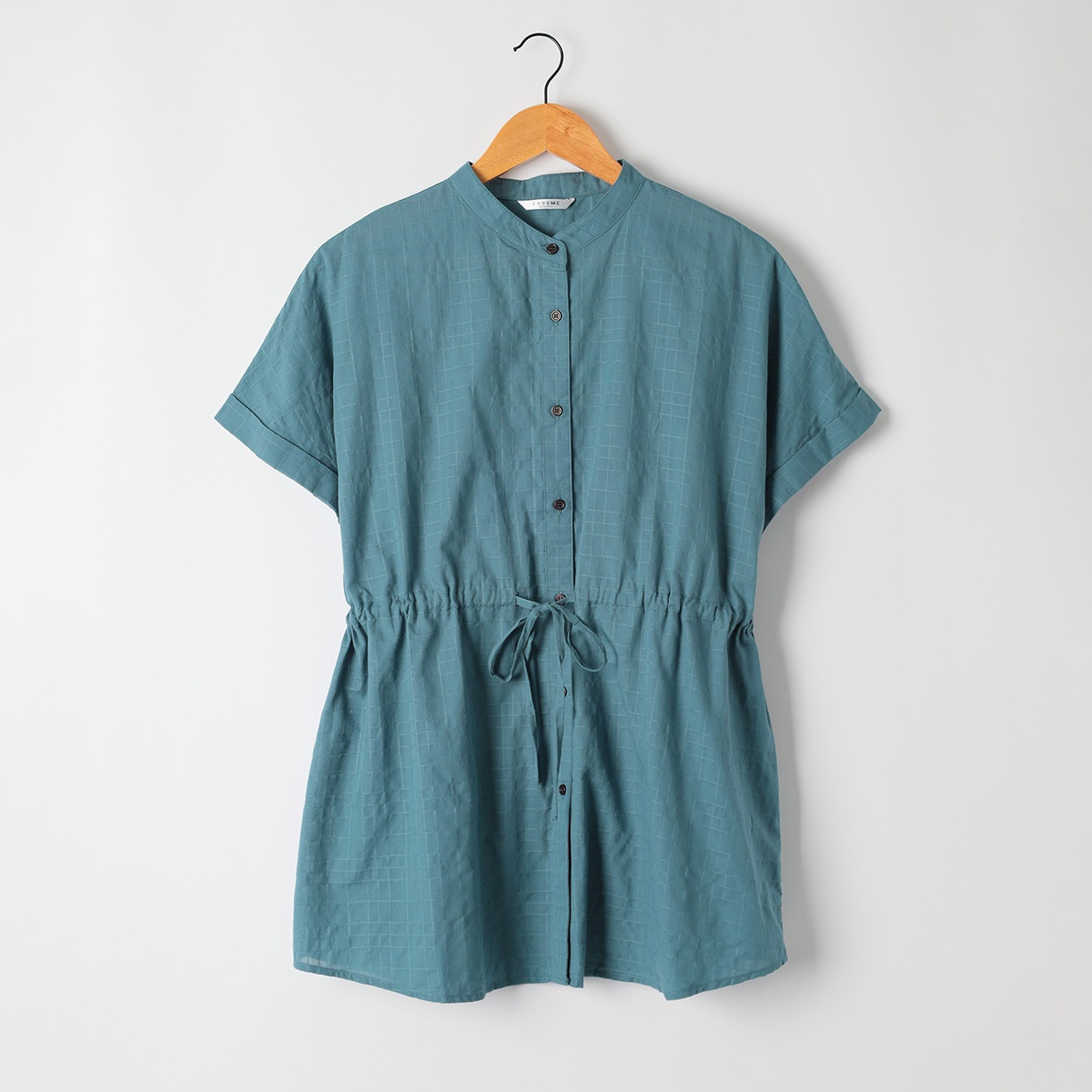 ドビーWドロストシャツ レディス ESSEME(エシーム) 232341(コイミドリ-XL)