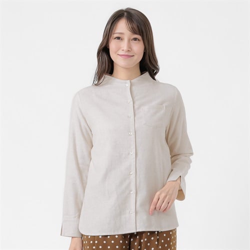 起毛ボトルネックシャツ レディス ESSEME(エシーム) 71276-6E(アイボリー-M)