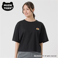 MUZIK TIGER 胸ポイントTシャツ レディス ESSEME(エシーム) ESM26M055-TS(クロ-M)